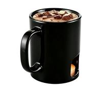 Taza de chocolate genérica, calentador para chocolate y mantequilla, taza portátil para hierro fundido y olla para cena, postre, salsa de queso, noche romántica, pícnics,