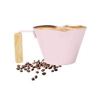 Taza de chupito de acero inoxidable, boquilla de vertido de doble boquilla con asa para café, taza de vertido de espresso, accesorios de café espresso
