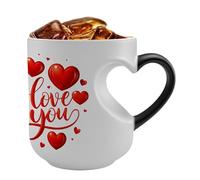 Taza de color Change - Funny Ceramic Coffee Cup, Heat Activated Novelty Mug with Color Changing Design, Aesthetic Desk Decor for Holiday, Wedding, Party, Tea, Milk, Water, Juice, Home and Office Use