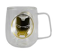 Taza de cristal de doble pared de 290 ml de Marvel
