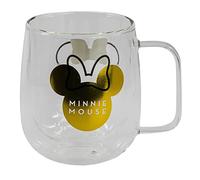 Taza de cristal de doble pared de 290 ml de Minnie Mouse
