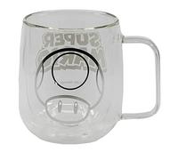 Taza de cristal de doble pared de 290 ml de Super Mario