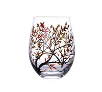 Taza de cristal impresa creativa con cuatro árboles, copas de vino, copas de cerveza, copa de vino para vino, cerveza y cócteles