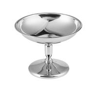 Taza de de metal, taza de postre de acero inoxidable, cuenco de salsa, copas de metal de 250 ml, tazas de mousse plateadas, recipiente de dulces para servir pudín de frutas, ensalada, recuerdos