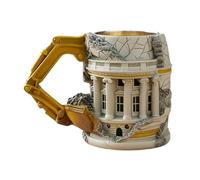 Taza de demolición Someone Lied, taza novedosa de 300 ml con asa, divertidas tazas de té, para hombres, mujeres, adultos, café, té, leche, oficina, dormitorio