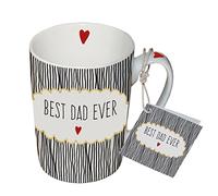Taza de Desayuno, Café, Té en Porcelana 'Best Dad Ever' 0,25L. (Mejor papá de todos)