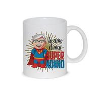 Taza de desayuno Mug Relax Io Amo mi Super Nonno - Regalos Personalizados Tazas, Idea de Regalo para Fiestas de Cumpleaños, Navidad