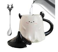 Taza de diablo, taza de diablo linda,Tazas Demonio de cerámica - Tazas de chocolate caliente de cerámica de 17 onzas Tazas para beber diablos pequeños para café, té y bebidas