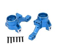 Taza de dirección de coche RC, brazo de nudillo mejorado de aleación de aluminio, ligero y duradero, vehículo Traxxas 4 Tec C8 1/10 (Azul)