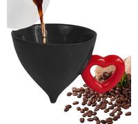 Taza de diseño estético,120 ml de cerámica en forma de cono reutilizable,Pequeñas tazas de café tazas originales - Para mujeres niñas cumpleaños día de San Valentín decoración hogar oficina viaje