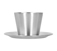 Taza de doble pared con textura pulida espejo Taza Cafetería duradera para el hogar Tienda de jugos