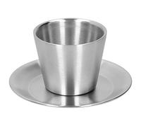 Taza de doble pared Taza de café con bandeja Taza de café Vasos para el hogar Tienda de jugos Cafetería