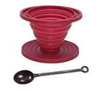 Taza De Embudo De Café De 1 Pieza, Cuchara De Café De 1 Pieza, Embudo De Filtro De Café, Embudo De Silicona Plegable, Filtro Cónico, Accesorios De Café Portátiles