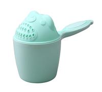 Taza de enjuague de champú, enjuague creativo en cascada, bonita taza de animales, material de polipropileno, taza de lavado de cabello con asa para lavar el cabello del bebé, garantiza el tiempo de