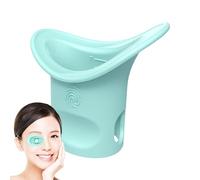 Taza de enjuague de ojos, kit de enjuague de ojos, taza de lavado de ojos portátil de silicona, taza limpiadora de ojos con escala para lavado de ojos, refrescar y los ojos cansados