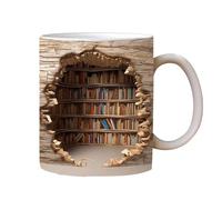 Taza De Estantería De Biblioteca - Taza De Café Divertida De La Bibliotecaria De 350 Ml, Taza De Café De Libro, Taza De Café Creativa De La Biblioteca, Diseño De Taza De Literatura Única, Regalo