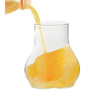 Taza de extremo a tope - de café de borosilicato transparente de 450 ml | en grueso leche, agua, té, café universal para regalo de vacaciones