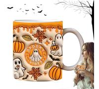 Taza de fantasma de Halloween, taza de café de cerámica de Halloween - Taza espeluznante fantasma de para café - de para whisky, agua, cerveza, zumo, sopa