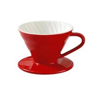 Taza de filtro café cerámica, filtros reutilizables, cafetera cónica, descarga manual, taza goteo único, herramienta Barista, 1 Uds Para Uso Doméstico Y De Oficina(Red)