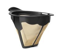 Taza de filtro de café, tazón de polvo, herramienta de filtrado de tierras, colador de textura, adecuado para máquina de café, reemplazo de filtro