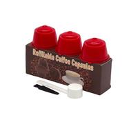 Taza de filtro de café, textura plástica recargable y reutilizable, varios colores para los amantes del café, hacer café efectivo 3 piezas solución de café que ahorra costos