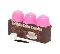 Taza de filtro de café, textura plástica recargable y reutilizable, varios colores para los amantes del café, hacer café efectivo 3 piezas solución de café que ahorra costos