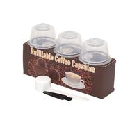 Taza de filtro de café, textura plástica recargable y reutilizable, varios colores para los amantes del café, hacer café efectivo 3 piezas solución de café que ahorra costos