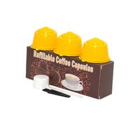 Taza de filtro de café, textura plástica recargable y reutilizable, varios colores para los amantes del café, hacer café efectivo 3 piezas solución de café que ahorra costos