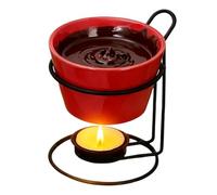 Taza De Fondue De Chocolate Mini Calentador Fundidor Aislante Caliente de | Taza Fondue Para Familia Café Hogar Cocina Reuniones Navidad Citas Nocturnas Mantequilla Queso Rojo