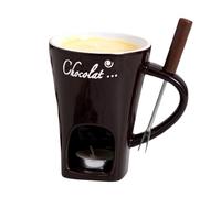 Taza De Fondue | Olla para Derretir con Tenedor,Calentador Personal De Taza De Café Y Fondue | para Mariscos Cena Postre Queso Cumpleaños Cita Noche Picnics Fiesta
