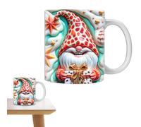 Taza De Gnome De Navidad - Taza De Té De Invierno, Taza Moderna De Santa Cocoa | Tanque Térmico De Vacaciones, Decoración De Contenedores De Bebidas De Cerámica, De Vasas De Gnomo, Olla De