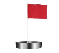 Taza de Golf para Golf, hoyo de - Golf Putting hoyo con Bandera - Taza y Bandera de Golf de Acero Inoxidable, Putters de Entrenamiento de para Interiores y Exteriores, Accesorios para Patio