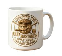 Taza de golf - Taza de cerámica de 350 ml, recipiente resistente para bebidas, mango de fácil agarre, juego de regalo clásico de golf para miembros del club, curso de torneo, oficina, hogar