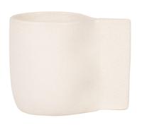 Taza de gres blanco