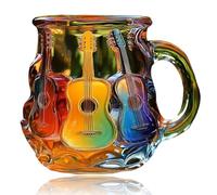 Taza De Guitarra - Taza De Café | Accesorios Musicales Regalos | Tazas Temáticas De Música Novedosa | Topes Para Maestros Músicos Guitarist Viajes Collection Retirement De Navidad Cumplese Diario Cole