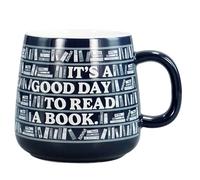 Taza de Half Moon Bay en caja con forma de escandinavo - It's A Good Day to Read A Book | Taza de cerámica | Taza de té y café | Regalo novedoso | Coleccionable | Producto oficial