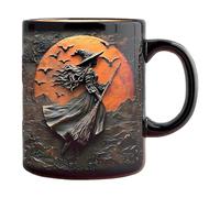 Taza De Halloween, Acabado Brillo, 9.5x8.2cm, Asombroso Desayuno Para Bebidas De Desayuno, Copa De Cerámica De Halloween, Mango Ergonómico, Para La Rutina De La Mañana De La Fiesta De Cumpleaños De La