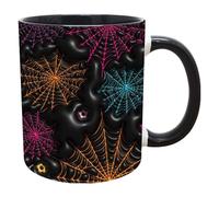 Taza de Halloween de terror | 400 ml de cerámica efecto 3D taza de Halloween con asa, recipiente de bebidas, accesorios de fotobooth de temporada, taza de terror para té, jugos, leche