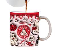 Taza de Halloween fantasma Vaso de 350 ml Tema truco oro Treat espeluznante Y
