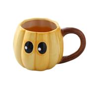 Taza de Halloween, taza de café de otoño, bonita taza resistente al calor con ojos grandes, botella de agua para cocina, fiesta al aire libre, viaje, camping, picnic