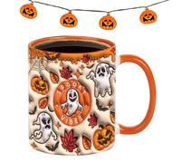 Taza de Halloween - Taza Horror Macabra 35cl - Artículos de cocina de cerámica de viaje estética para hombre mujer fiestas cumpleaños vacaciones otoño decoración hogar