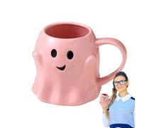 Taza de Halloween - Tazas de Fantasmas Divertidos Cerámica 15 Onzas,Tazas De Té Para Cocina Rutina Diaria Noche De Juegos Universitarios Reuniones De Club De Lectura Fiesta Hogar Habitación De Residen