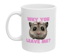 Taza De Hamster Triste - Taza De Hamster Portátil | Tazas De Café De Cerámica De Hamster Divertido De 11 Oz, Taza Divertida Única De Diseño De Hamster Triste Que Hace Reír A Todos Para Los