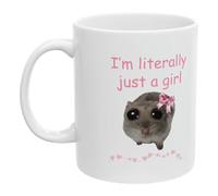 Taza De Hamster Triste - Taza De Hamster Portátil | Tazas De Café De Cerámica De Hamster Divertido De 11 Oz, Taza Divertida Única De Diseño De Hamster Triste Que Hace Reír A Todos Para Los