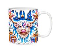 Taza de Highlands, taza de café de, Tazas de café de Navidad de cerámica Tazas de café de vacaciones, Taza de, accesorios de Navidad para café caliente, té frío, chocolate caliente dou