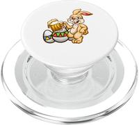 Taza de Huevo con diseño de Conejito Borracho - Divertida Camiseta de Conejo de Pascua PopSockets PopGrip para MagSafe