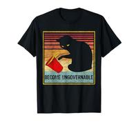 Taza de inflexión de Gato rebelde Conviértete en un Gato Negro ingobernable Camiseta