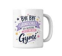 Taza de inscripción en escuela secundaria niña 11 oz, regalo de inscripción en la escuela secundaria de 5º grado, Bye Bye Bye Primaria Escuela Primaria Me Brilla Ahora En El Gymi, Gimnasio 5 Grados