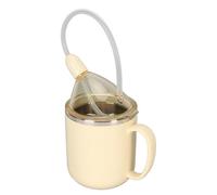 Taza de Lactancia para Convalecientes, Pajita de Poro de 1,5mm, Cubierta Giratoria de 360 grados para Taza de Bebida de Maternidad (YELLOW)