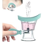 Taza de lavado de ojos, kit de lavado de ojos, taza de limpieza manual de silicona para enjuagar los ojos, herramienta portátil para el cuidado de los ojos para un alivio rápido de los ojos cansados